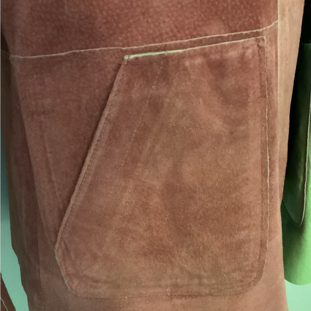 Reversible suade/leather Jacket - Picture 6 of 7